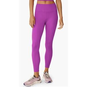 Beyond Yoga Powerbeyond High Rise Strive Midi Pocket Legging Violet Berry Small